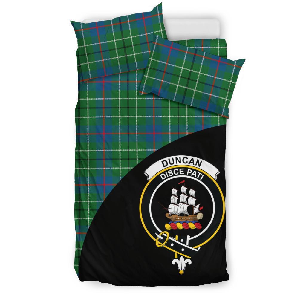 Duncan Ancient Tartan Crest Wave Style Bedding Set