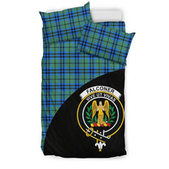 Falconer Family Tartan Crest Wave Style Bedding Set