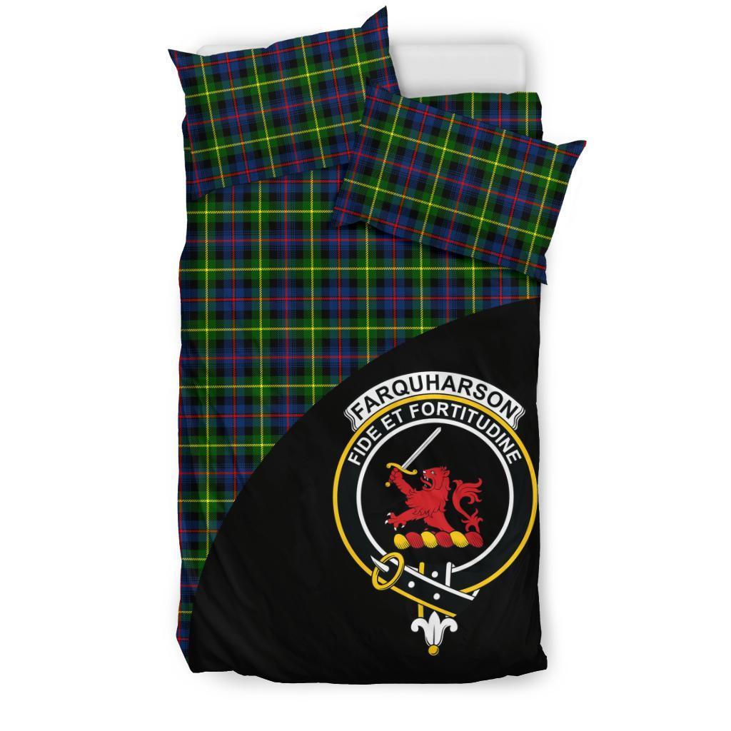 Farquharson Modern Family Tartan Crest Wave Style Bedding Set