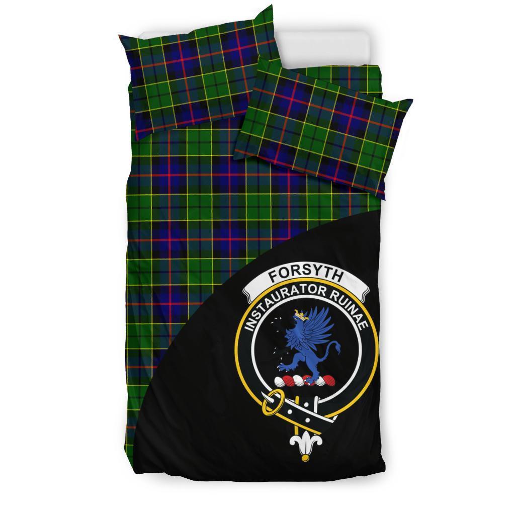 Forsyth Modern Family Tartan Crest Wave Style Bedding Set