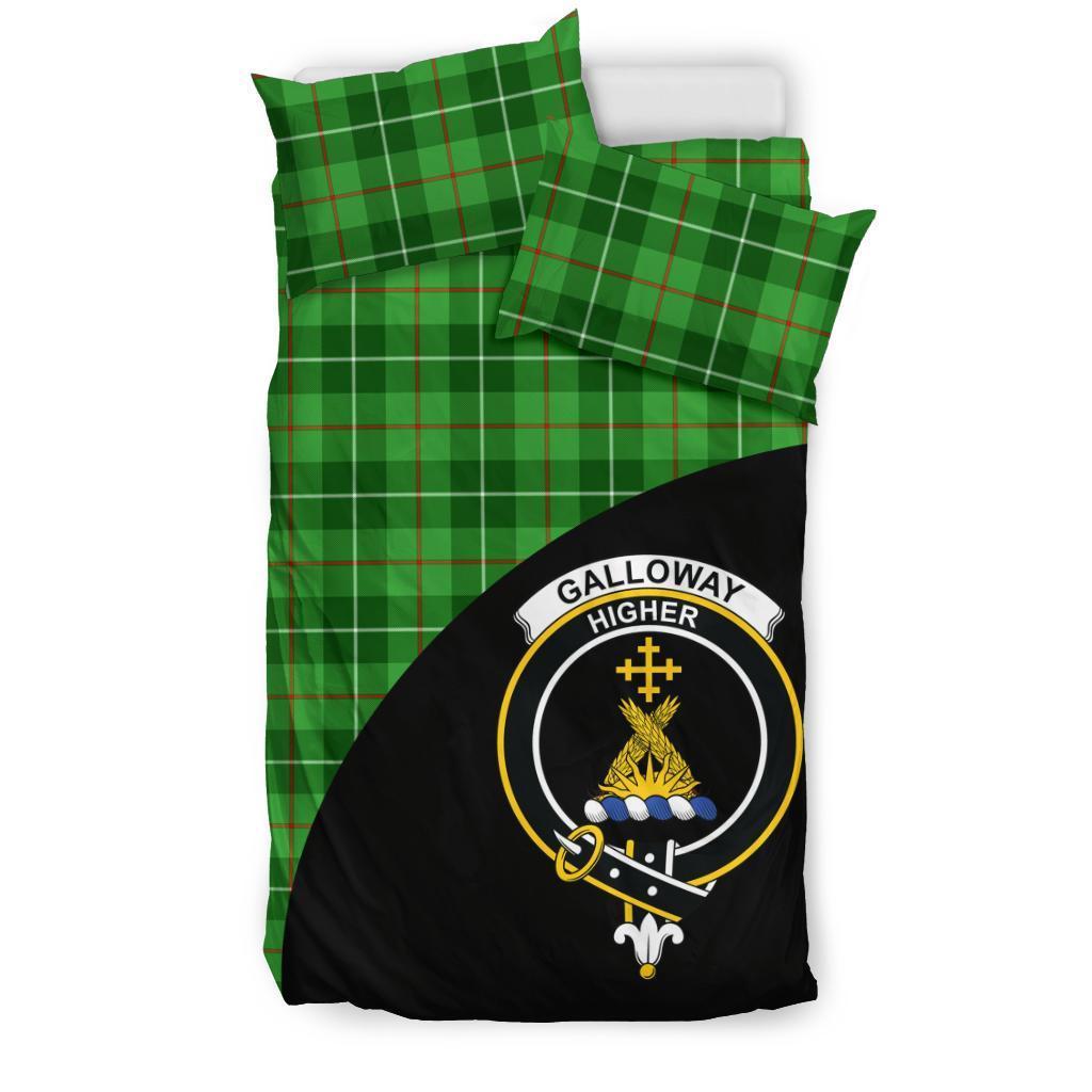 Galloway District Family Tartan Crest Wave Style Bedding Set