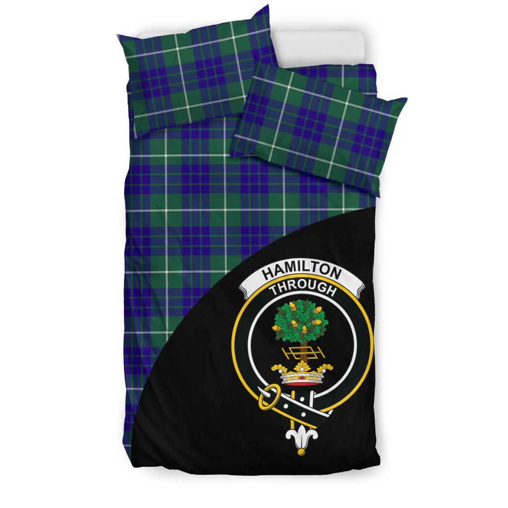 Hamilton Hunting Modern Family Tartan Crest Wave Style Bedding Set