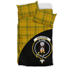 Houston Family Tartan Crest Wave Style Bedding Set