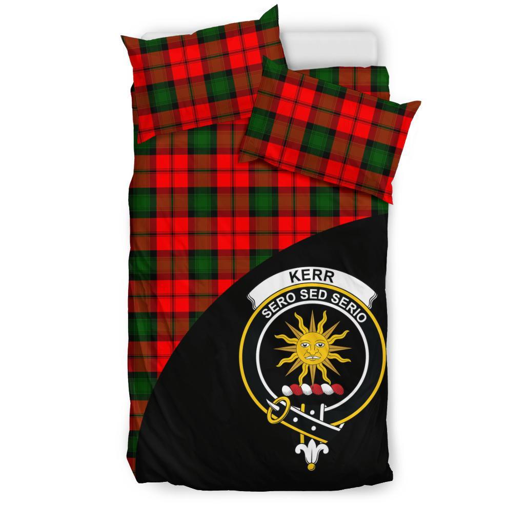 Kerr Modern Tartan Crest Wave Style Bedding Set