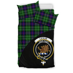 Leslie Hunting Family Tartan Crest Wave Style Bedding Set