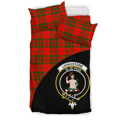 Livingstone Modern Family Tartan Crest Wave Style Bedding Set