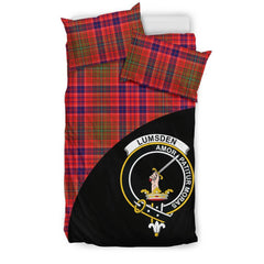 Lumsden Modern Family Tartan Crest Wave Style Bedding Set