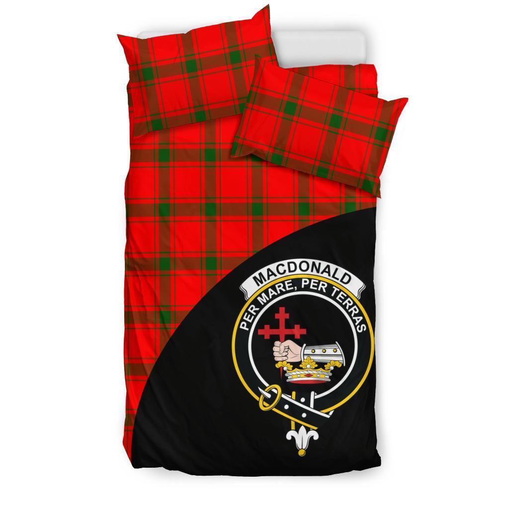 MacDonald of Sleat Family Tartan Crest Wave Style Bedding Set