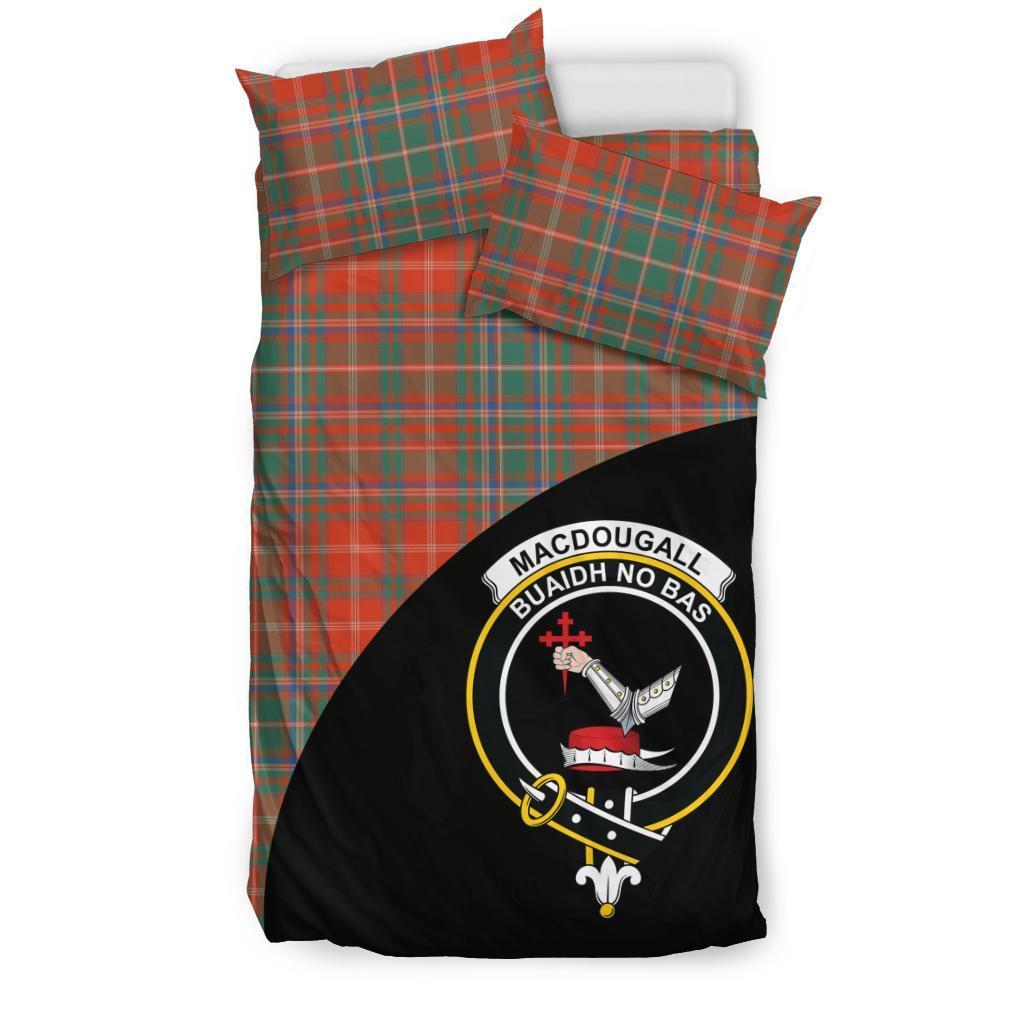 MacDougall Ancient Family Tartan Crest Wave Style Bedding Set