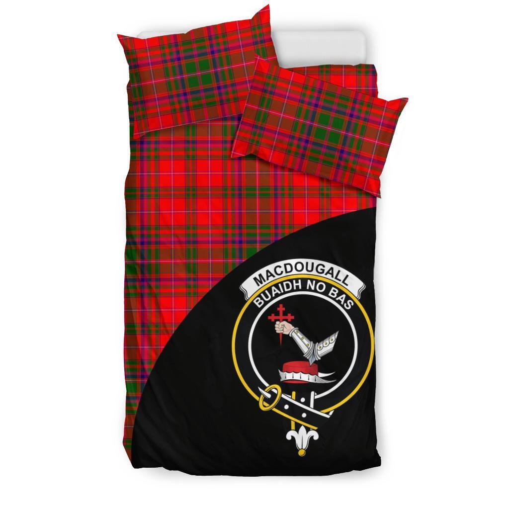 MacDougall Modern Family Tartan Crest Wave Style Bedding Set