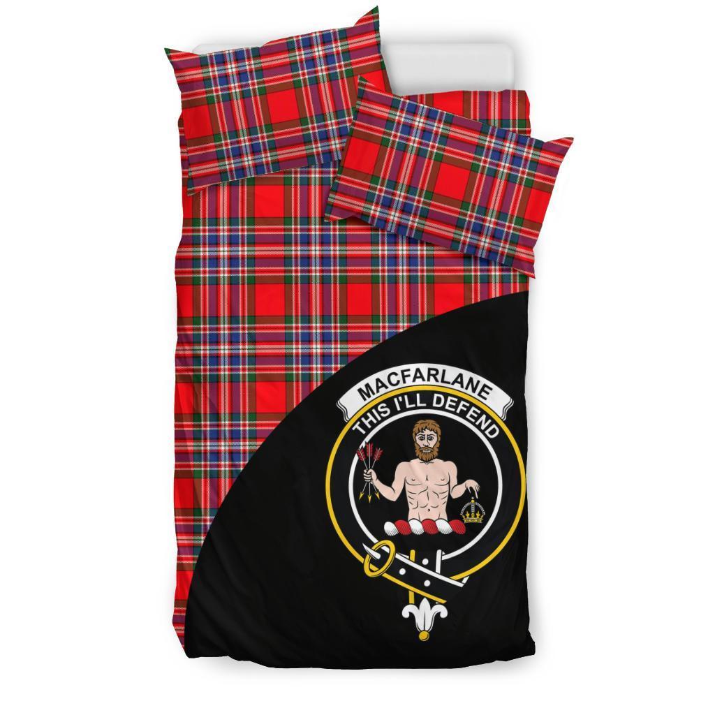 MacFarlane Modern Family Tartan Crest Wave Style Bedding Set