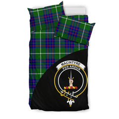 MacIntyre Hunting Modern Family Tartan Crest Wave Style Bedding Set