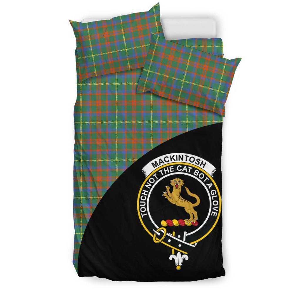 MacKintosh Hunting Ancient Family Tartan Crest Wave Style Bedding Set