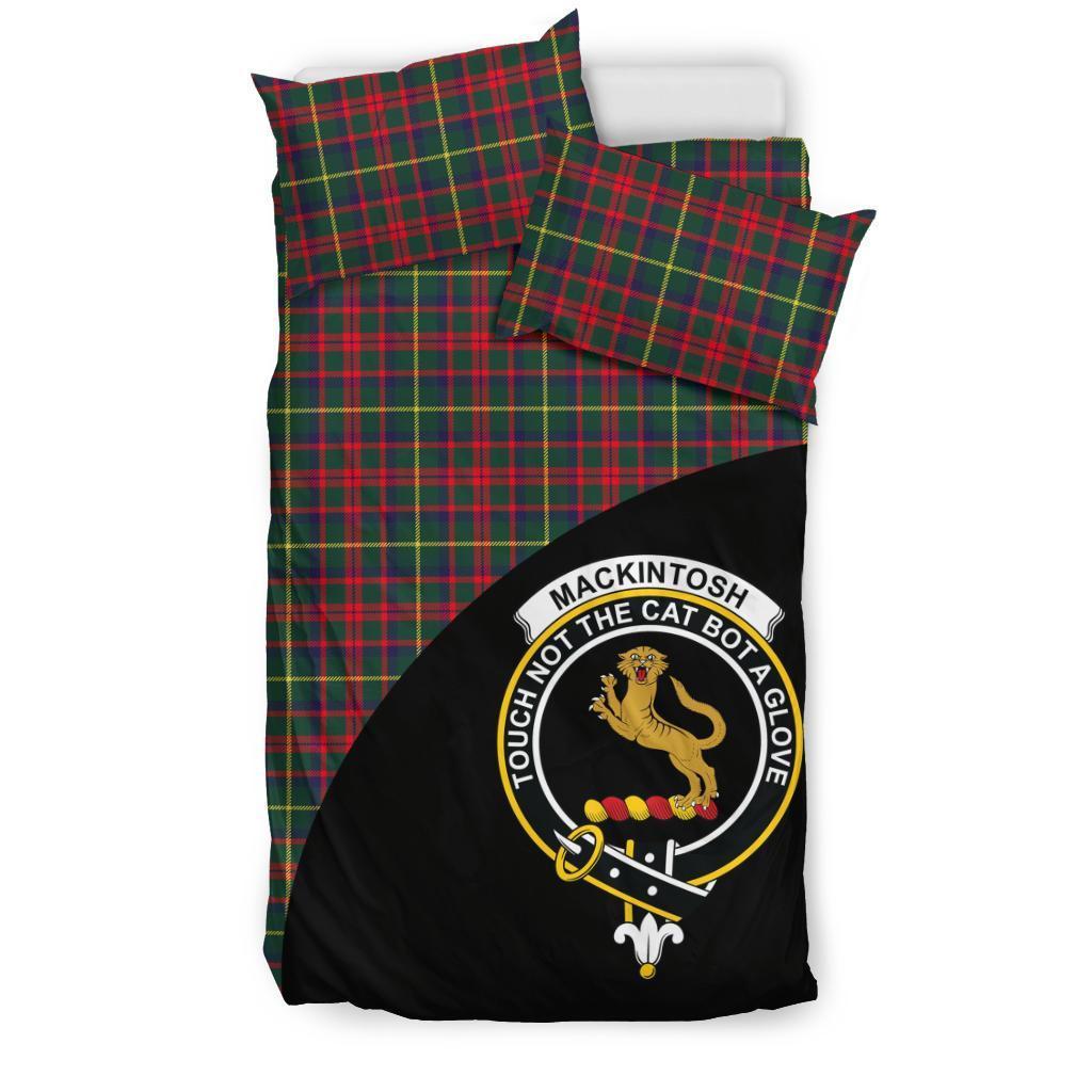 MacKintosh Hunting Modern Family Tartan Crest Wave Style Bedding Set