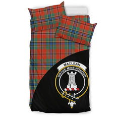 MacLean of Duart Ancient Family Tartan Crest Wave Style Bedding Set