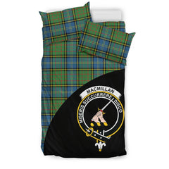 MacMillan Hunting Ancient Family Tartan Crest Wave Style Bedding Set