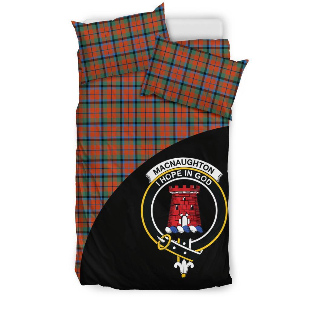 MacNaughton Ancient Family Tartan Crest Wave Style Bedding Set