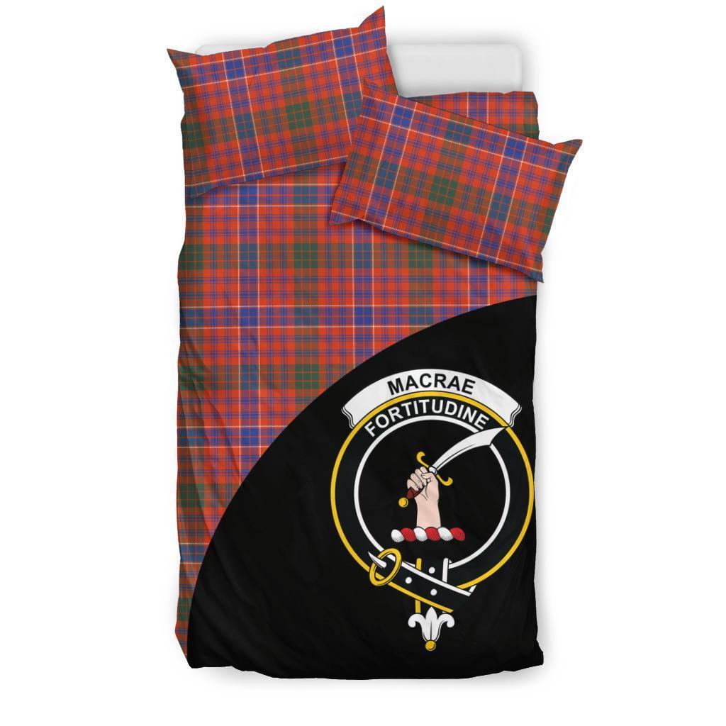 MacRae Ancient Family Tartan Crest Wave Style Bedding Set