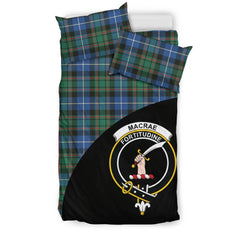 MacRae Hunting Ancient Family Tartan Crest Wave Style Bedding Set