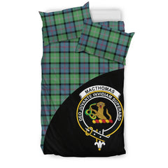 MacThomas Ancient Family Tartan Crest Wave Style Bedding Set