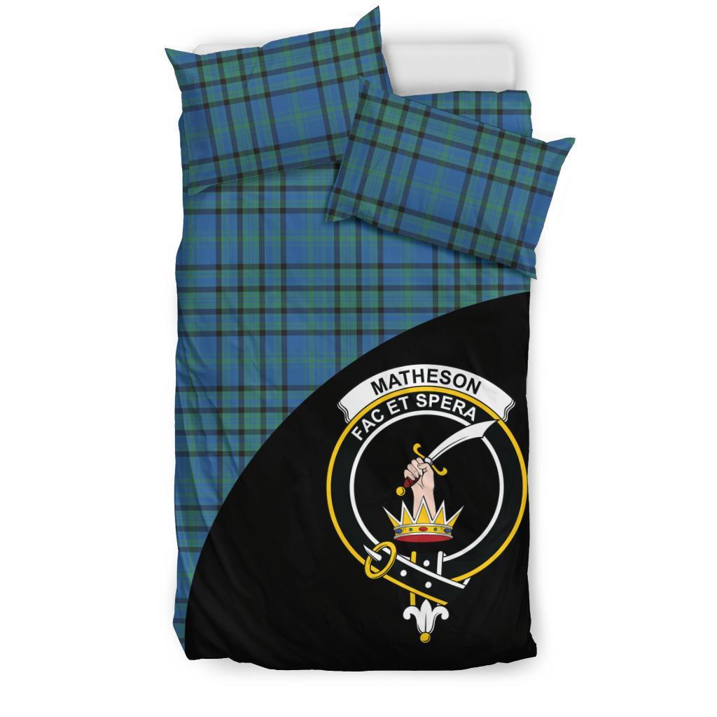 Matheson Hunting Ancient Family Tartan Crest Wave Style Bedding Set