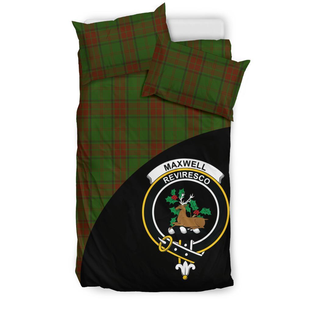 Maxwell Hunting Family Tartan Crest Wave Style Bedding Set