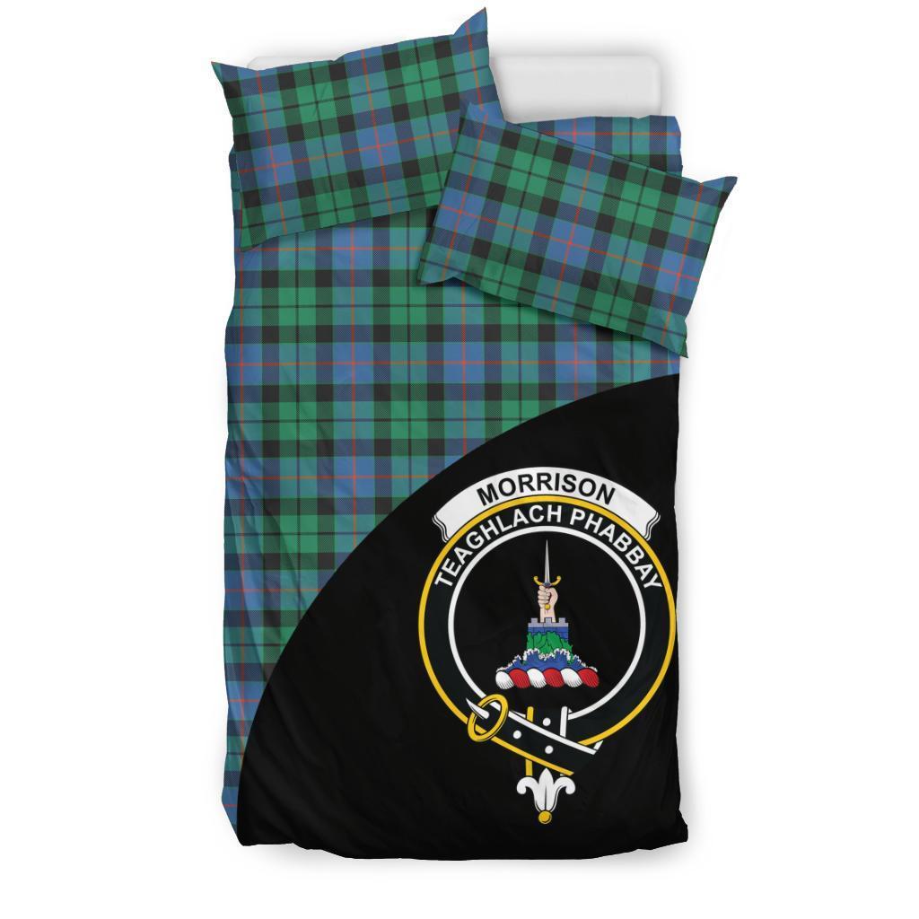 Morrison Ancient Family Tartan Crest Wave Style Bedding Set