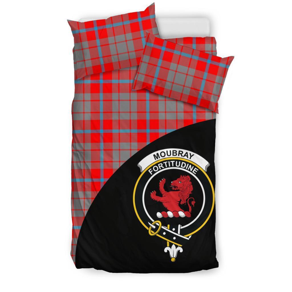 Moubray Family Tartan Crest Wave Style Bedding Set