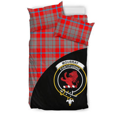 Moubray Family Tartan Crest Wave Style Bedding Set