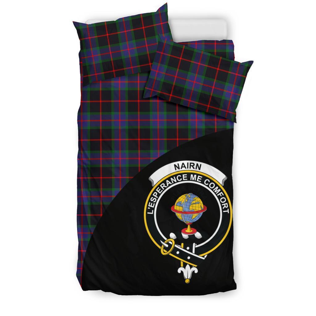 Nairn Family Tartan Crest Wave Style Bedding Set