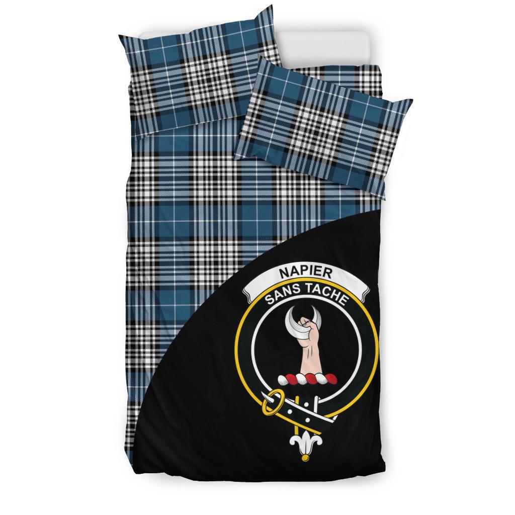 Napier Modern Tartan Crest Wave Style Bedding Set