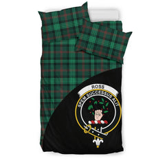 Ross Hunting Modern Family Tartan Crest Wave Style Bedding Set