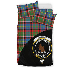 Stirling & Bannockburn District Family Tartan Crest Wave Style Bedding Set