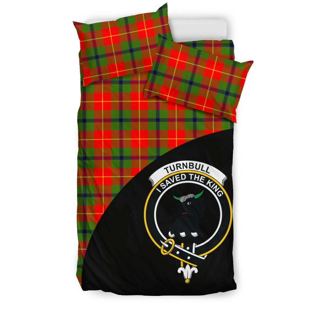 Turnbull Dress Family Tartan Crest Wave Style Bedding Set