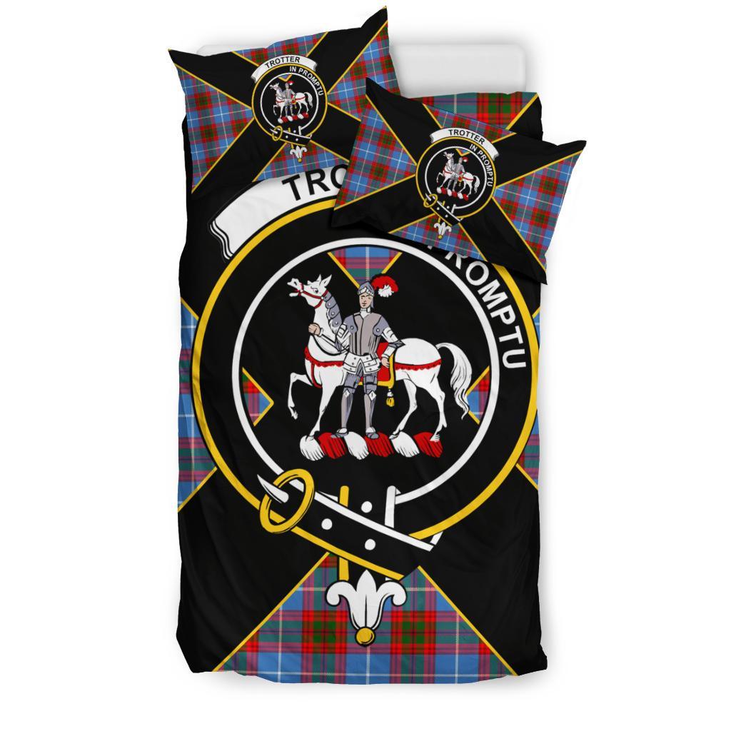 Trotter Tartan Crest Bedding Set - Luxury Style