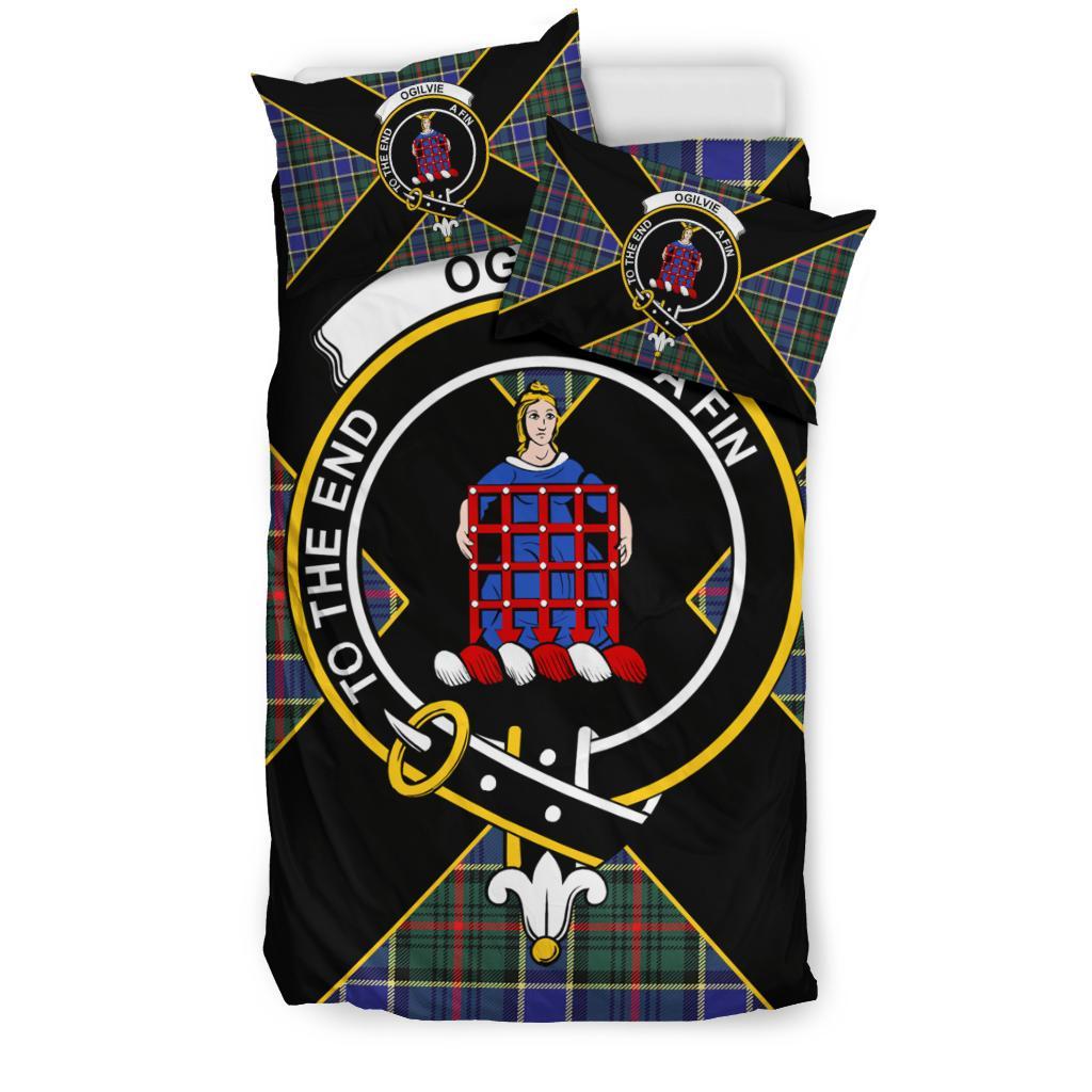 Ogilvie Tartan Crest Bedding Set - Luxury Style