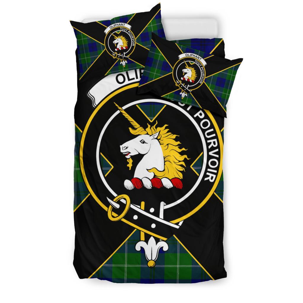 Oliphant Tartan Crest Bedding Set - Luxury Style