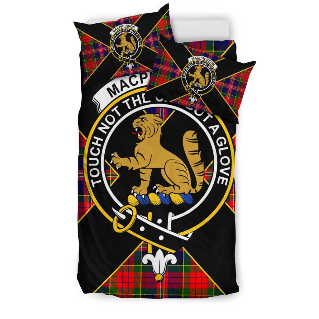 MacPherson Tartan Crest Bedding Set - Luxury Style