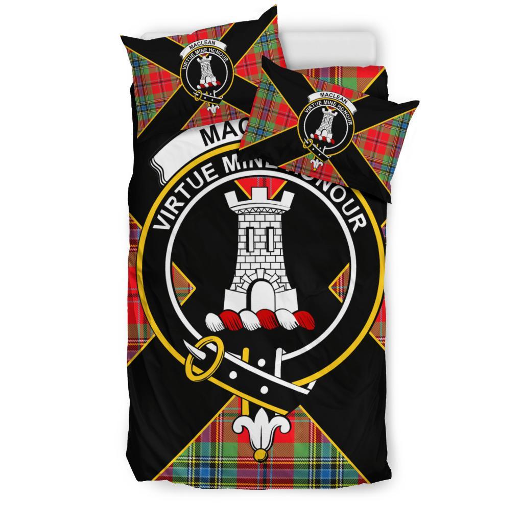 MacLean Tartan Crest Bedding Set - Luxury Style