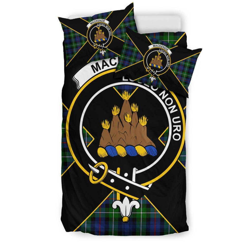 MacKenzie Tartan Crest Bedding Set - Luxury Style