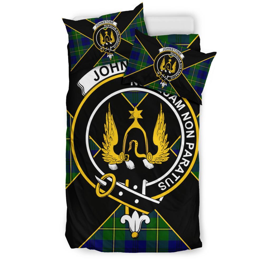 Johnstone Tartan Crest Bedding Set - Luxury Style