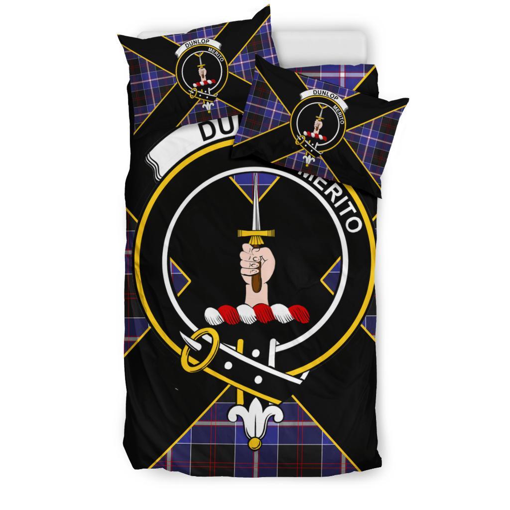 Dunlop Tartan Crest Bedding Set - Luxury Style