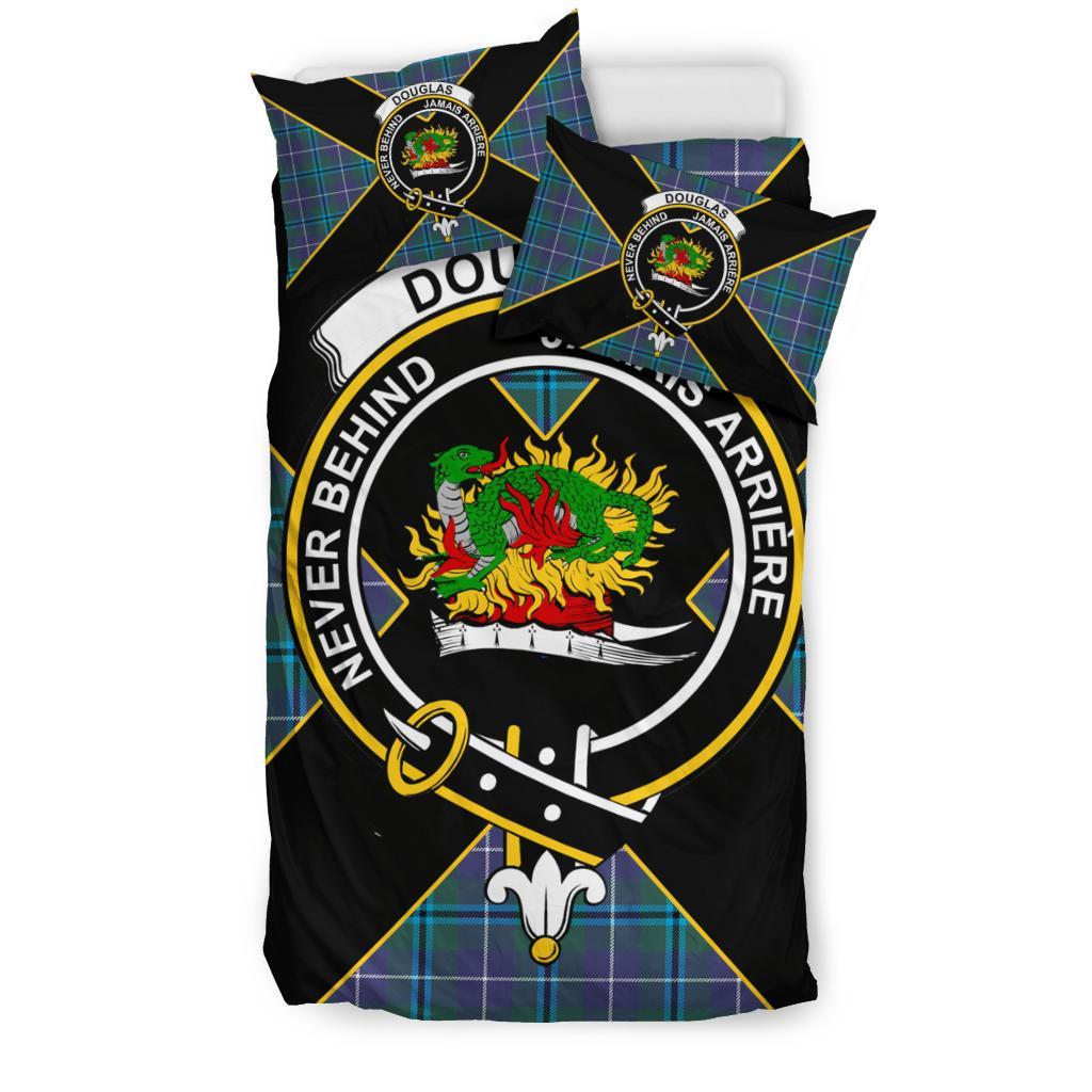 Douglas Tartan Crest Bedding Set - Luxury Style