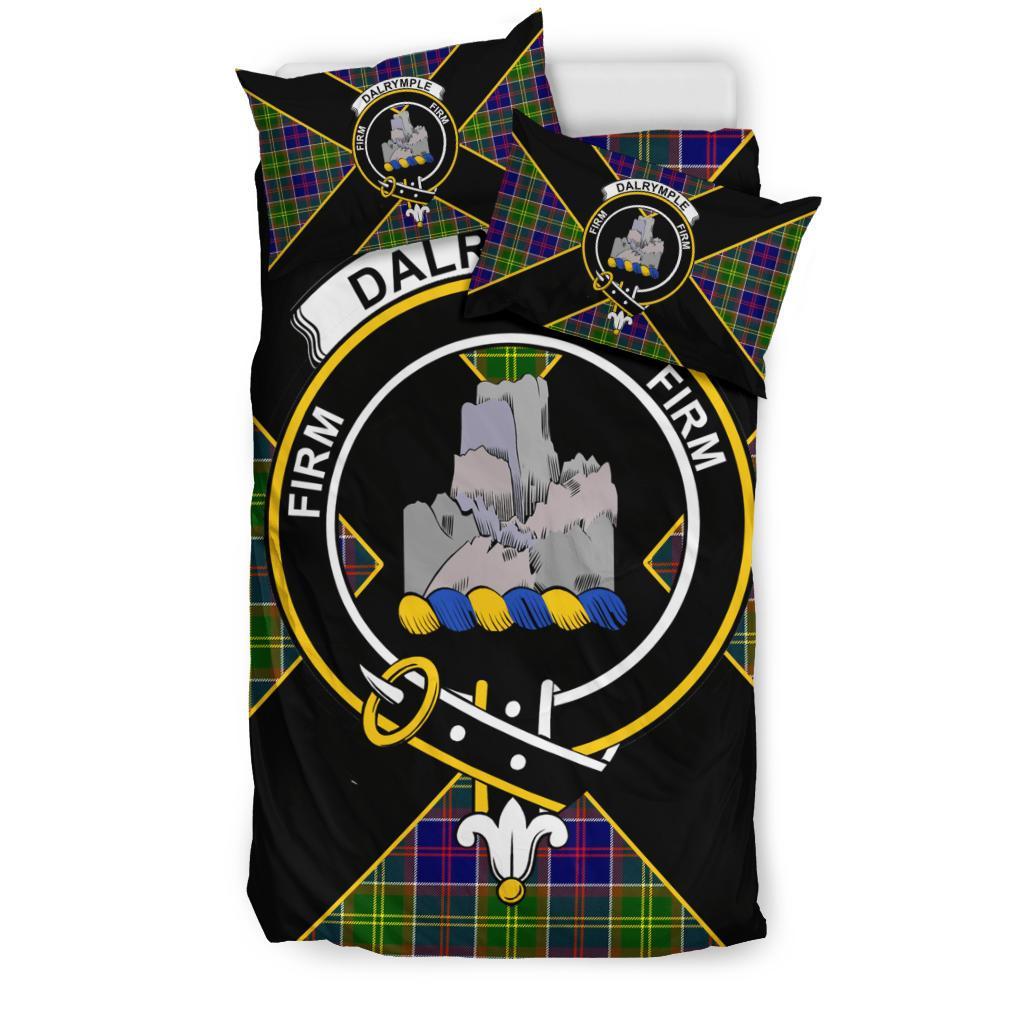 Dalrymple Tartan Crest Bedding Set - Luxury Style