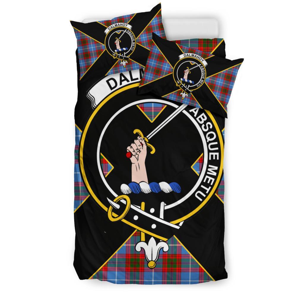 Dalmahoy Tartan Crest Bedding Set - Luxury Style