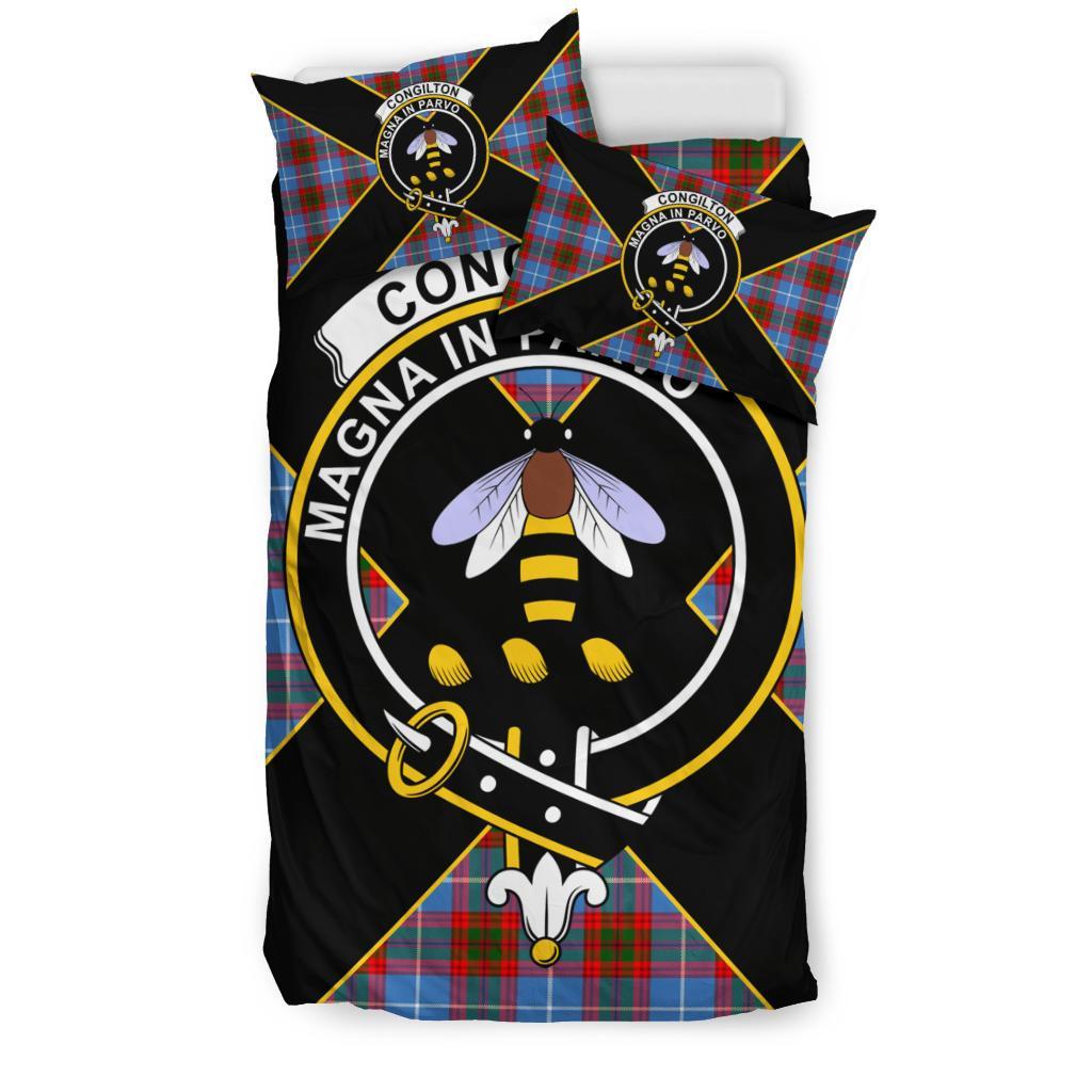 Congilton Tartan Crest Bedding Set - Luxury Style