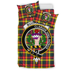 Buchanan Modern Tartan Crest Bedding Set