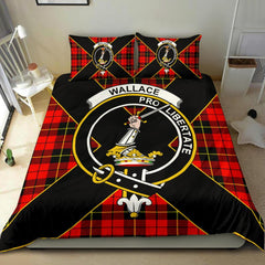 Wallace Hunting Red Tartan Crest Bedding Set - Special Style