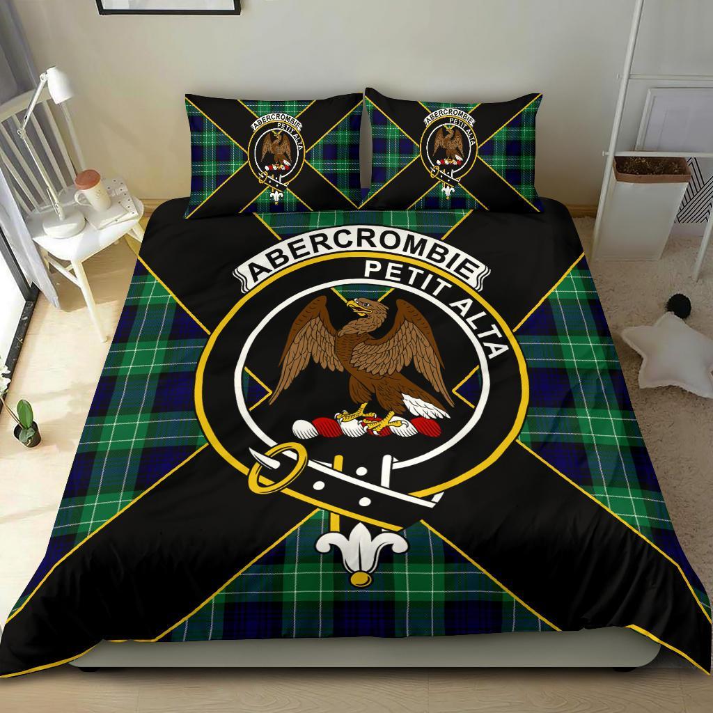 Abercrombie Tartan Crest Bedding Set - Luxury Style