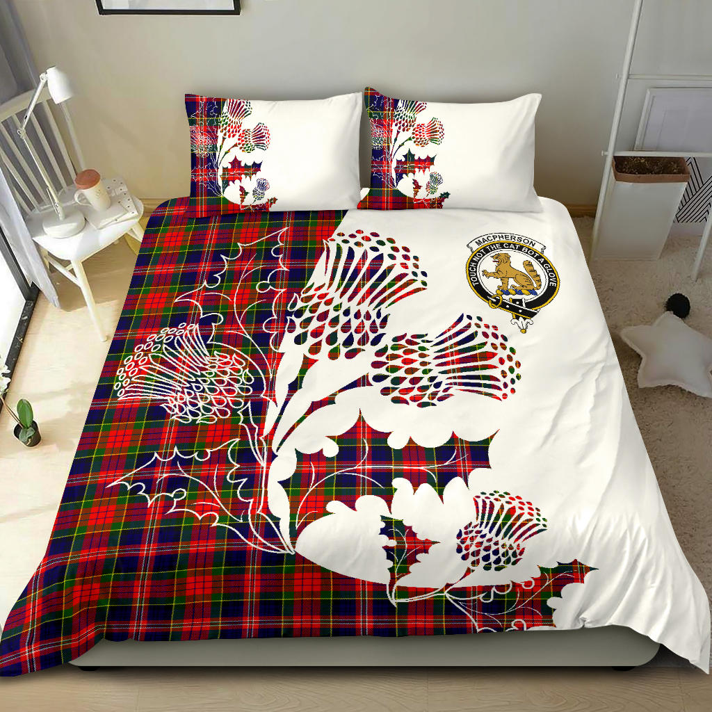 MacPherson Chief Tartan Crest Bedding Set - Thistle Style SP